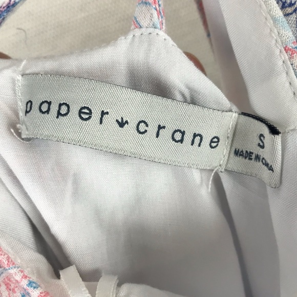 PAPER CRANE Pink/Blue Pastel Paisley Summer Dress - Picture 5 of 7